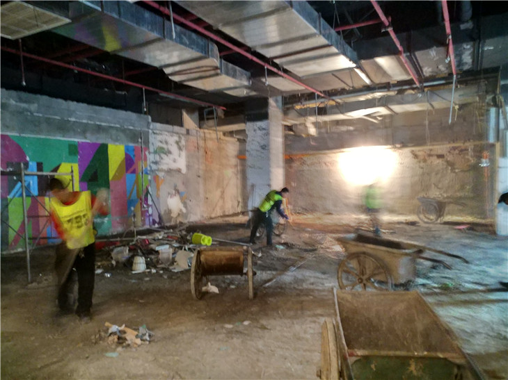 成都春熙路群光商場8樓餐飲店十三椒11.27拆除撤柜完工