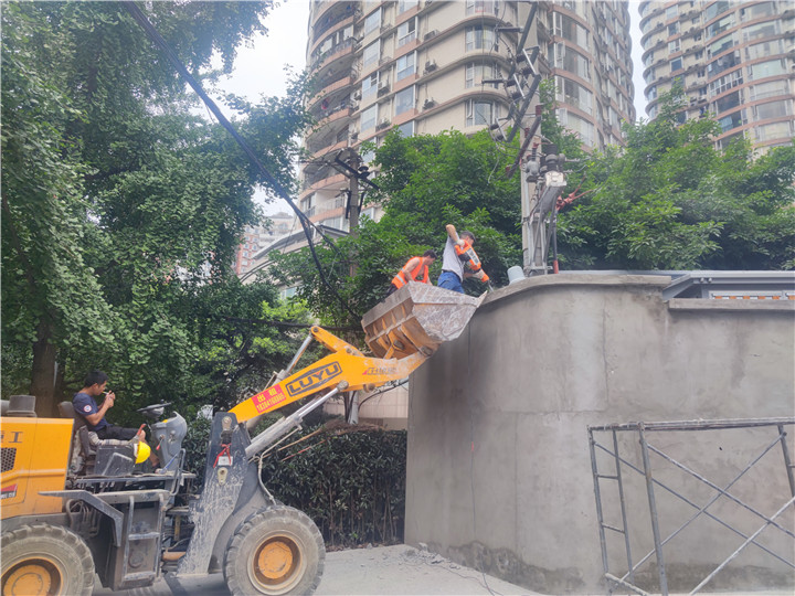 成都墻體拆除公司金牛區(qū)白馬后巷拆除案例